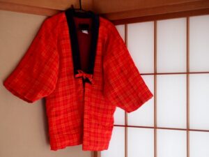 干してある半纏（はんてん）